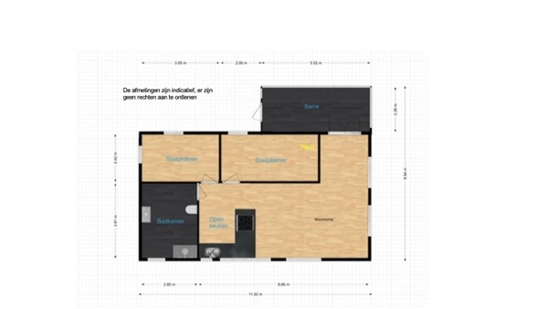 Floorplan - Hendrik Reindersweg 28-122, 7933 TW Pesse